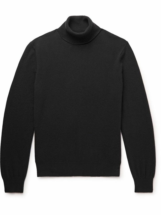 Photo: The Row - Starnes Cashmere Rollneck Sweater - Black