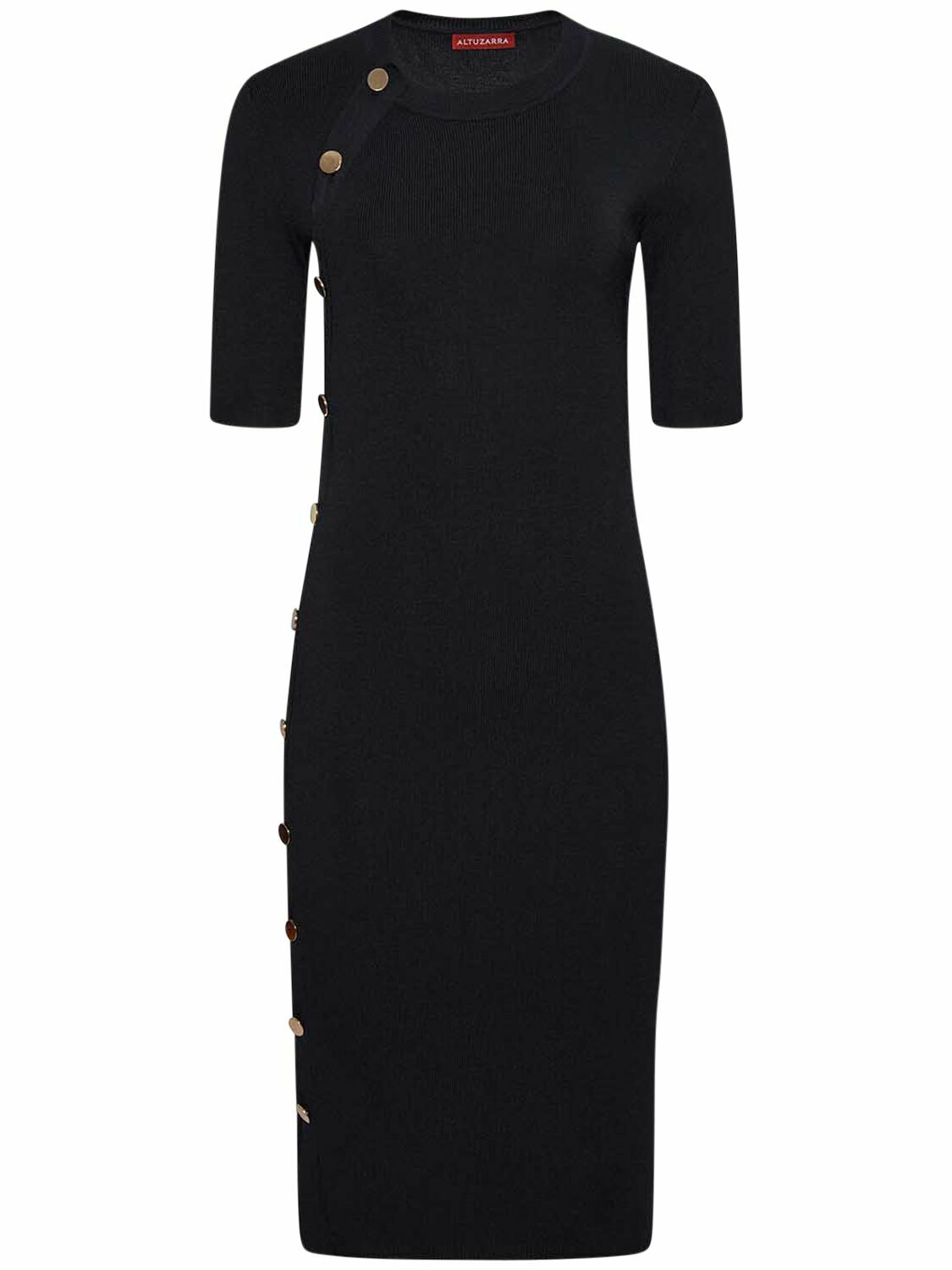 knee length dresses for ladies Duck Egg Satin Frill Hem Short Sleeve Midi Dress – AX Paris main image 0