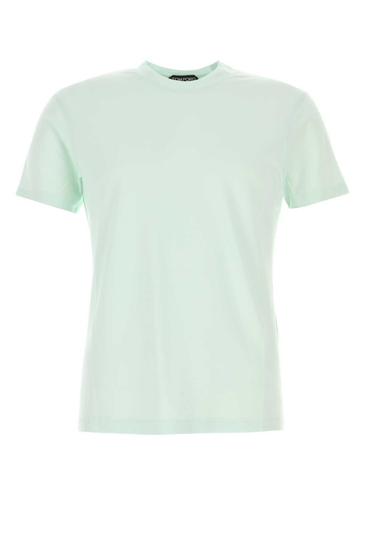 【送料&関税込】Tom Ford Sea Green Lyocell Blend T-shirt Tom Ford Sea Green Lyocell Blend T-shirt TOM FORD