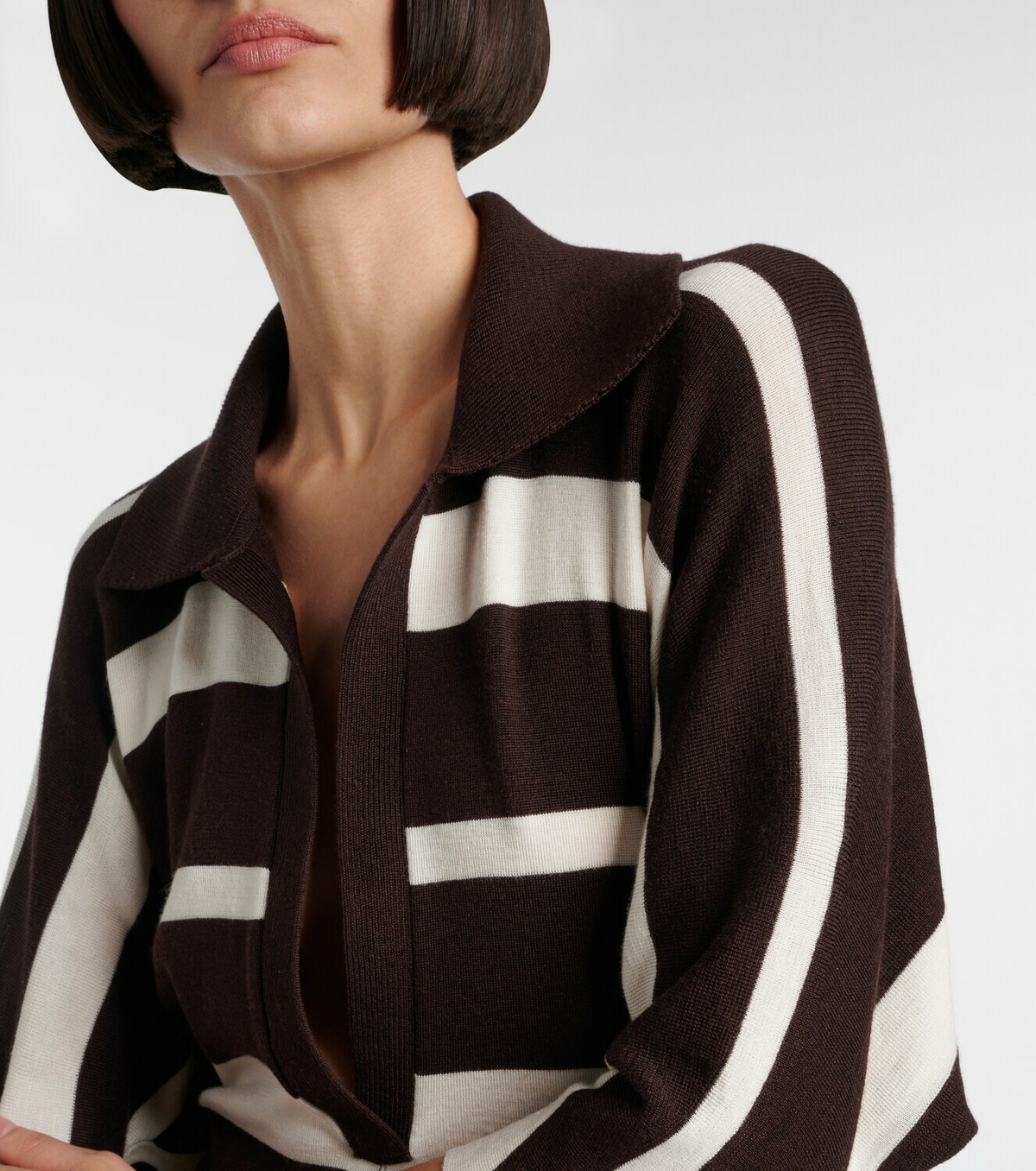 Proenza Schouler Solana striped wool and silk maxi dress