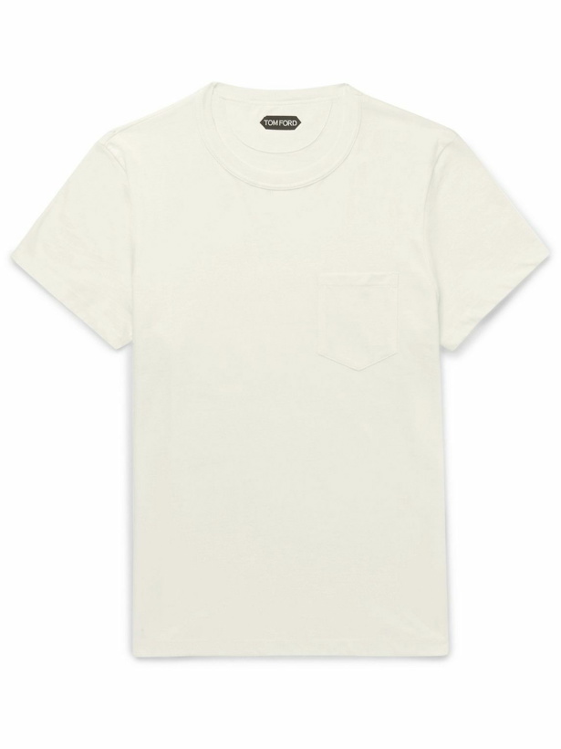 Photo: TOM FORD - Cotton-Jersey T-Shirt - White