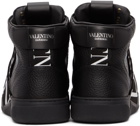 Valentino Garavani Black VL7N Mid-Top Sneakers