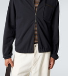 Moncler Cotton-blend zip-up sweater