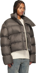 Rick Owens Gray Concordians Turtle Down Jacket