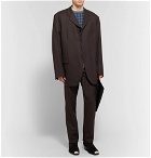 Raf Simons - Brown Oversized Checked Wool Suit Jacket - Brown