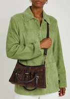 Mulberry Roxanne Small Suede Cross-body bag - Dark Brown - One Size