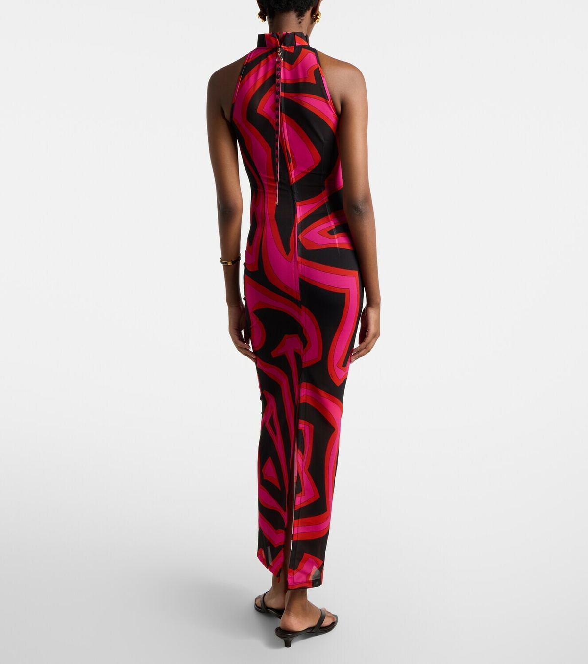Pucci Labirinto halterneck maxi dress