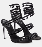 Rene Caovilla Chandelier embellished satin sandals