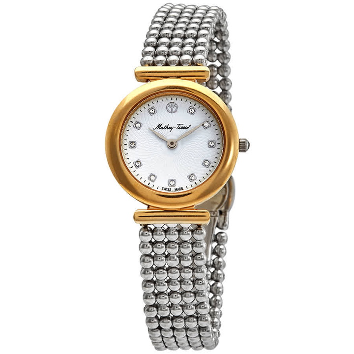 Photo: Mathey-Tissot Allure Crystal White Dial Ladies Watch D539BI