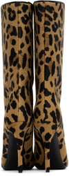 ALAÏA Tan & Black Low 90 Boots