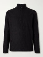 BOGNER - Harry Logo-Print Stretch-Fleece Half-Zip Ski Midlayer - Black