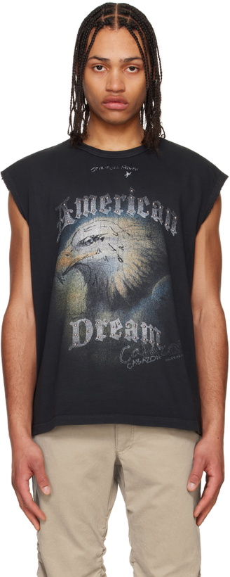Photo: MISBHV Black 'American Dream' Muscle Tank Top