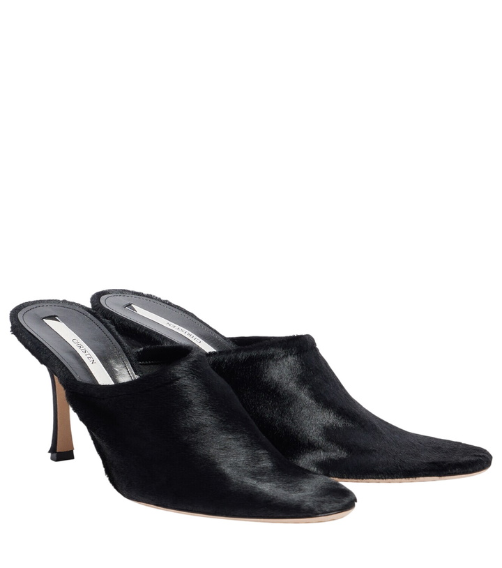Photo: Christen Elipse 75 calf hair mules