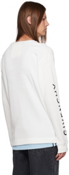 Givenchy White Printed Long Sleeve T-Shirt