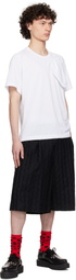 Comme des Garçons Homme Plus White Polyester Jersey T-shirt