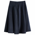 Peachy Den Women's Deba Wool Midi Skirt in Midnight