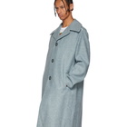 Acne Studios Blue Single-Breasted Coat