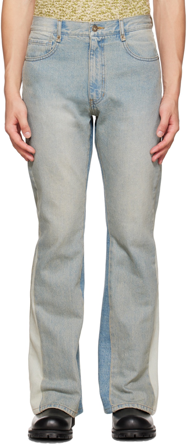Photo: DRAE SSENSE Exclusive Blue Paneled Jeans