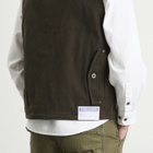 Dubbleware Men's Bradford Multi Pocket Field Vest in Olive