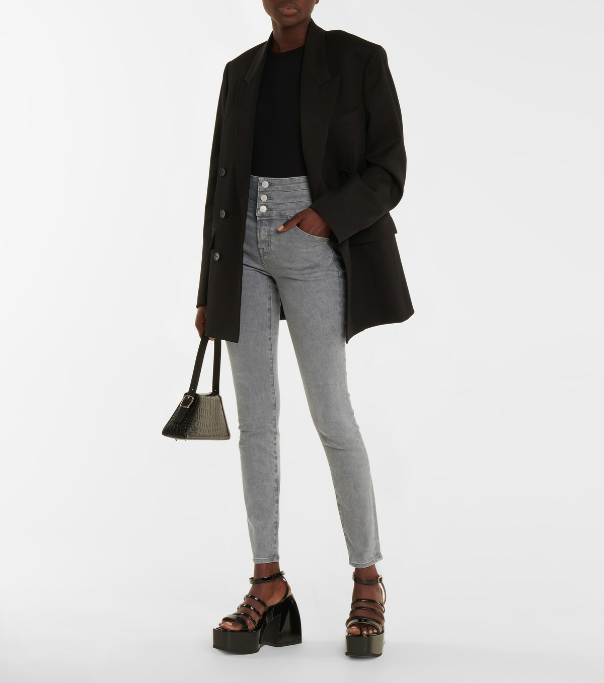 J Brand - Annalie high-rise skinny jeans