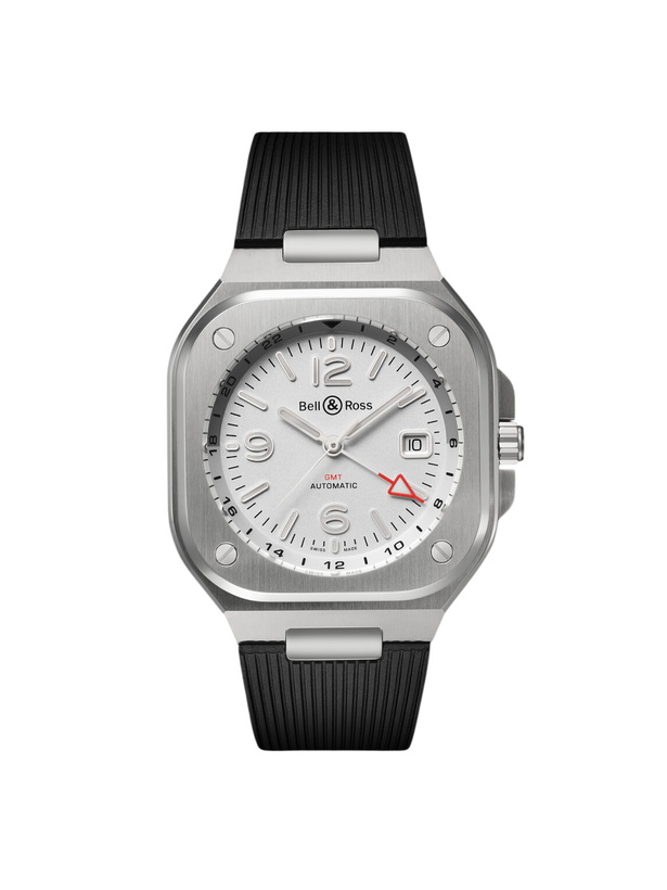 Photo: Bell & Ross - BR 05 Automatic GMT 41mm Stainless Steel and Rubber Watch, Ref. No. BR05G-SI-ST/SRB BU23NOV