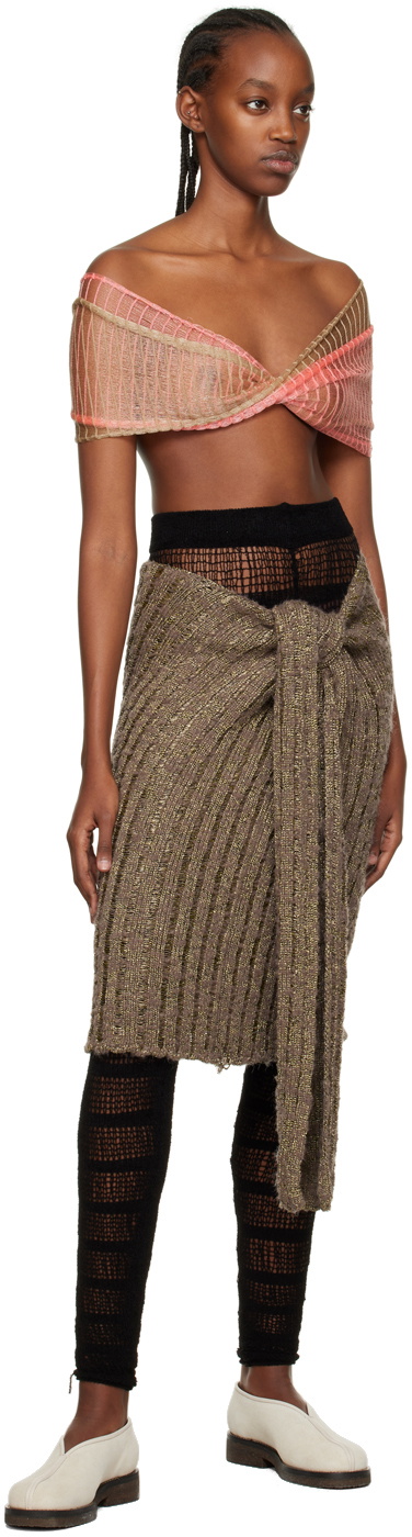 VITELLI Pink & Beige Cosmic Butterfly Camisole