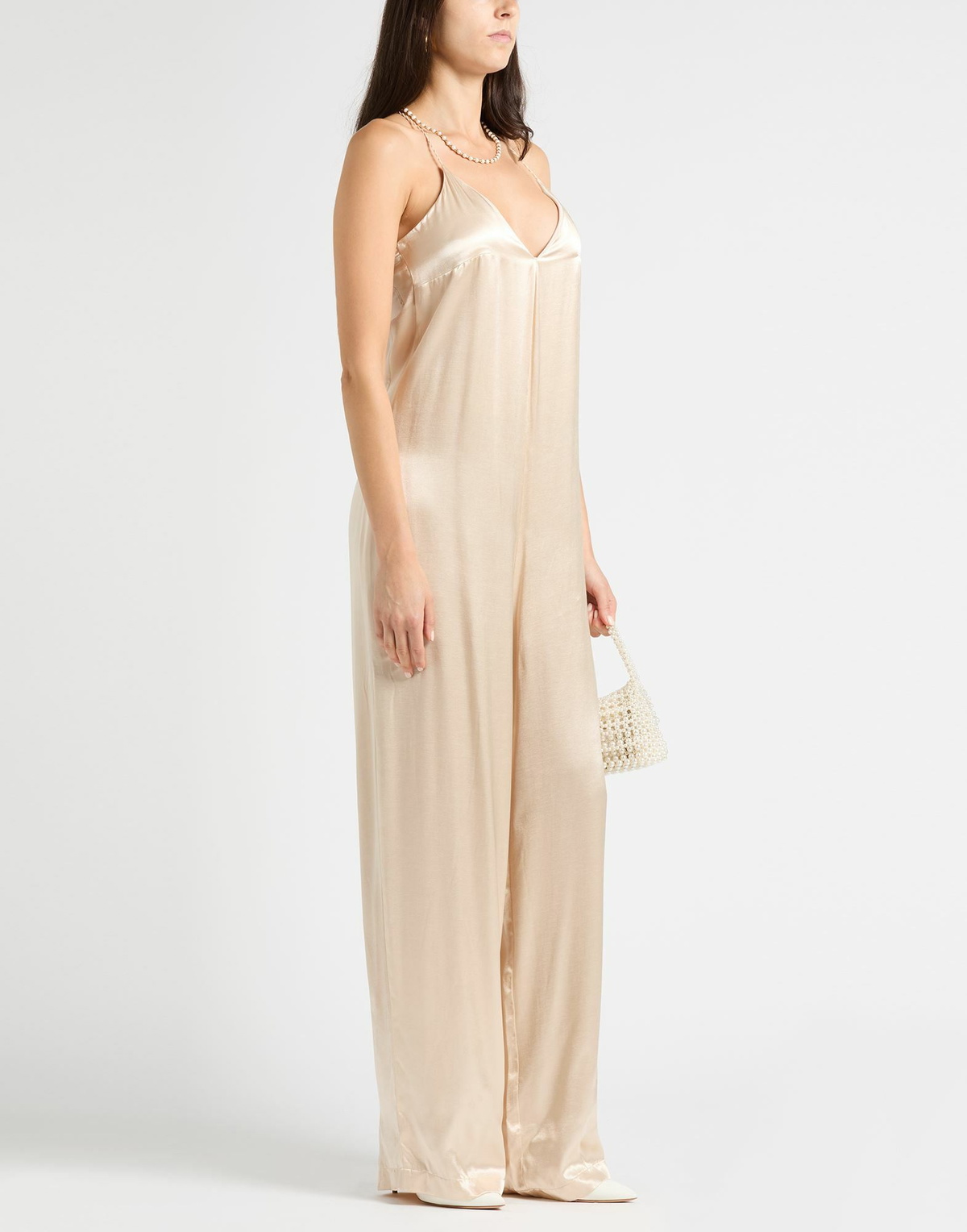 Jijil Womens Jumpsuit Cream
