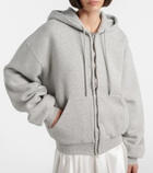 Acne Studios Faye cotton fleece zip-up hoodie