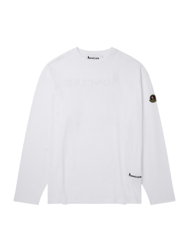Photo: Moncler - Logo-Detailed Cotton-Jersey T-Shirt - White