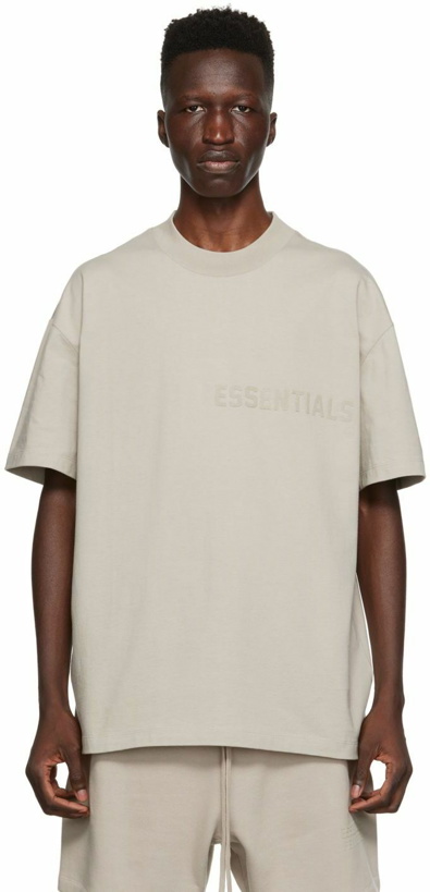 Photo: Fear of God ESSENTIALS Gray Cotton T-Shirt