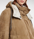 Brunello Cucinelli - Suede puffer jacket