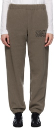 MM6 Maison Margiela Taupe Fleece Sweatpants