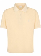 SAINT LAURENT - Cassandre Cotton Blend Polo Shirt