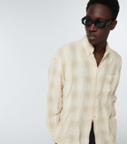 Our Legacy - Borrowed cotton and linen check shirt
