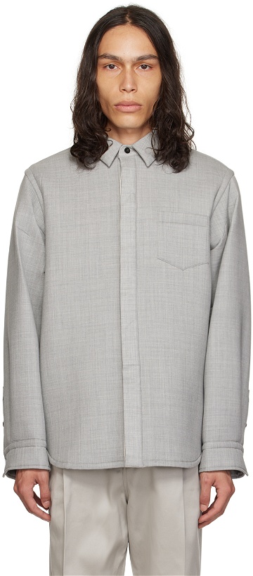 Photo: sacai Gray Suiting Bonding Shirt