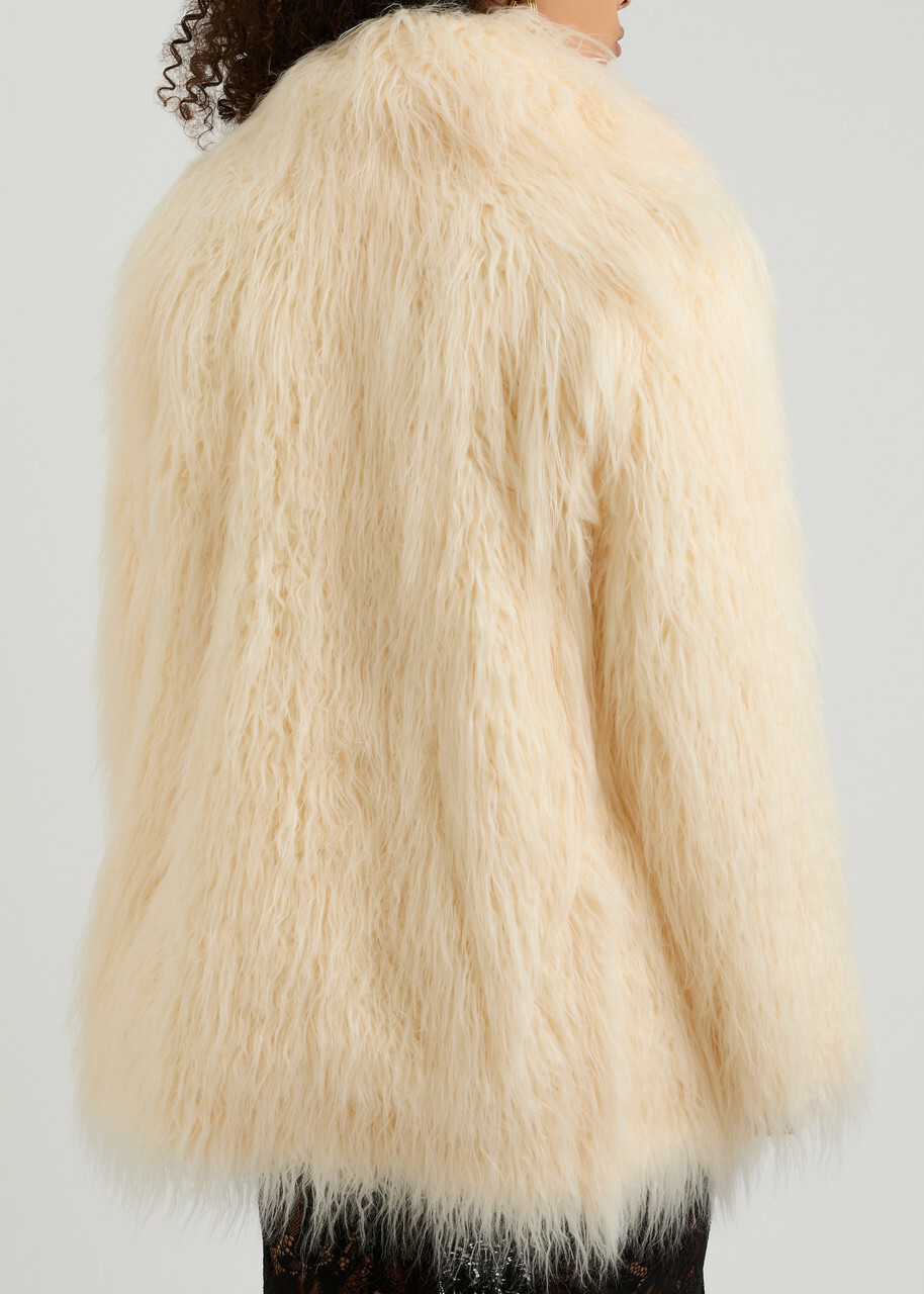 Rabanne Shearling Jacket Ivory
