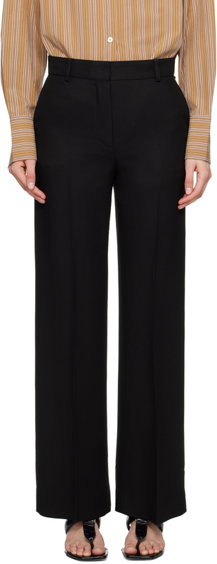 Photo: TOTEME Black Relaxed Trousers