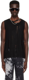 LGN Louis Gabriel Nouchi Black Ribbed Tank Top