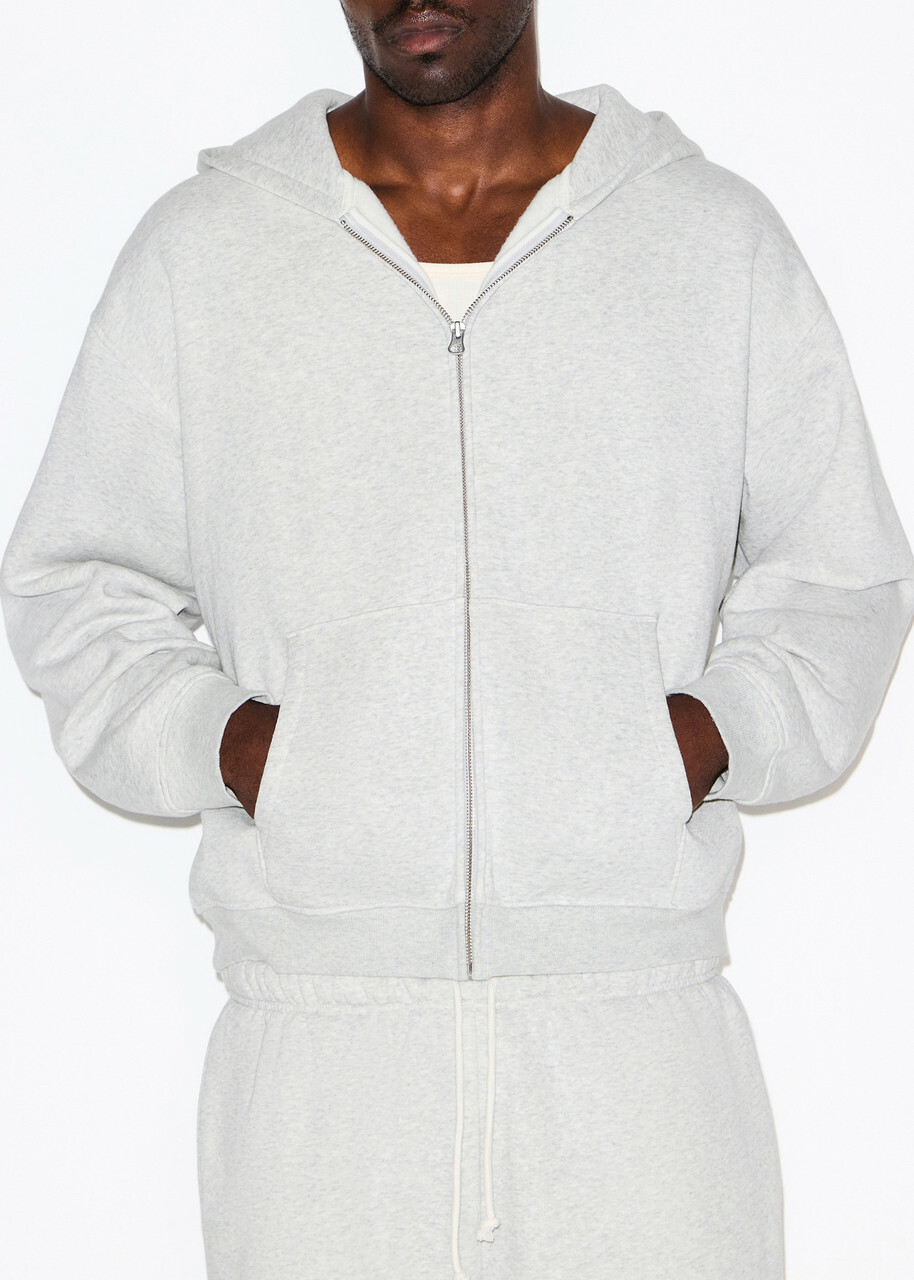 Skims Relaxed Cotton-blend Sweatshirt Grey