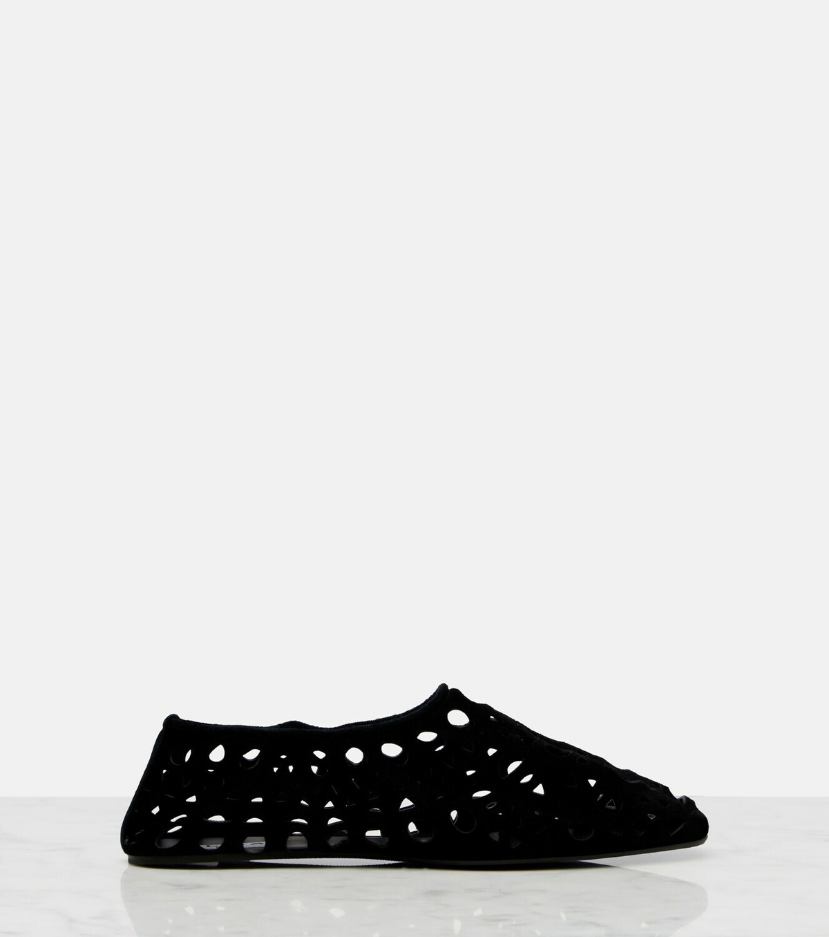Alaïa Vienne suede ballet flats
