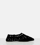 Alaïa Vienne suede ballet flats