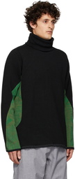 BYBORRE Green Turtleneck Sweater