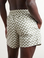 Frescobol Carioca - Rio Printed Swim Shorts - Green
