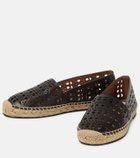Alaïa Laser-cut leather espadrilles