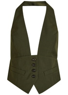 Ronny Kobo Alesis Woven top Green