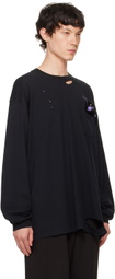 doublet Black With 'My Friend' Long Sleeve T-Shirt