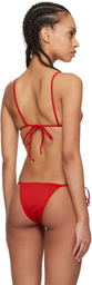 Tropic of C Red Equator Bikini Top