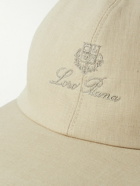 Loro Piana - Logo-Embroidered Linen Baseball Cap - Neutrals