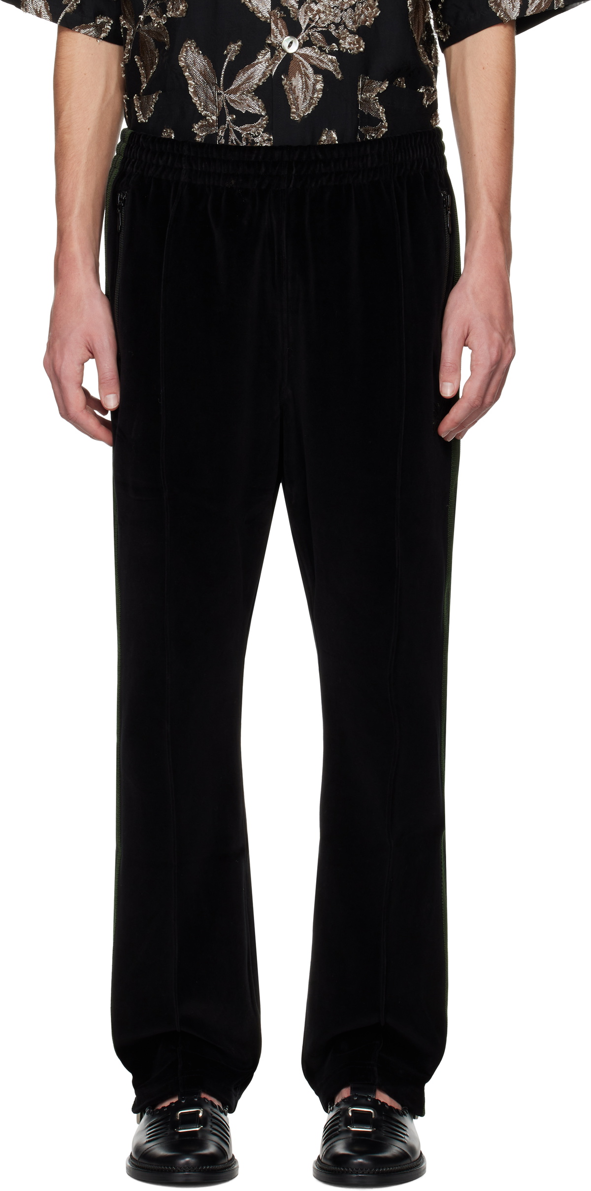 NEEDLES Black Narrow Track Pants Needles
