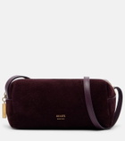 Khaite Kye suede and leather shoulder bag